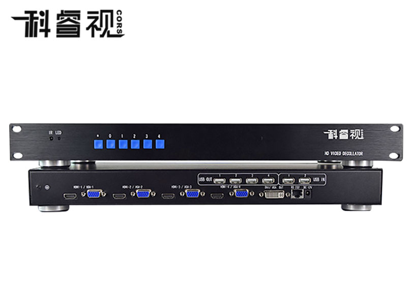 4路KVM画面分割器